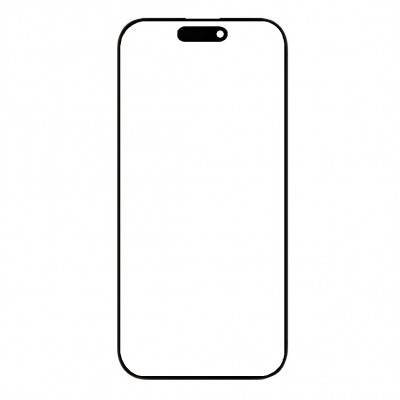 Front Glass for Apple iPhone 16 Pro - Black