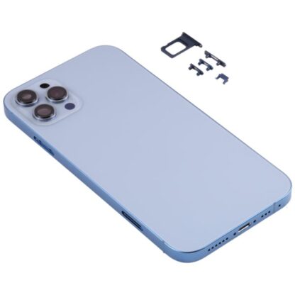 Converter Housing Assembly Rear Back Chassis Housing For Apple iPhone 11 Convert to iPhone 14 Pro (Blue) - Image 4