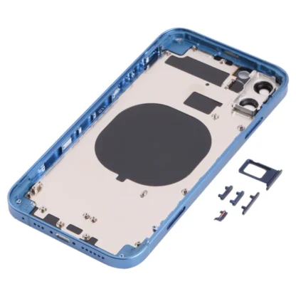 Converter Housing Assembly Rear Back Chassis Housing For Apple iPhone 11 Convert to iPhone 14 Pro (Blue) - Image 3