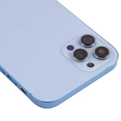 Converter Housing Assembly Rear Back Chassis Housing For Apple iPhone 11 Convert to iPhone 14 Pro (Blue) - Image 2