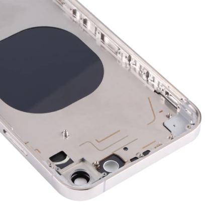 Converter Housing Assembly Rear Back Chassis Housing For Apple iPhone XR Convert to iPhone 16 Pro White Titanium - Image 5