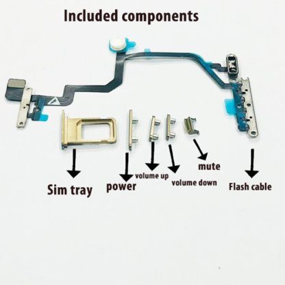 Converter Housing Assembly Rear Back Chassis Housing For Apple iPhone XR Convert to iPhone 16 Pro White Titanium - Image 3