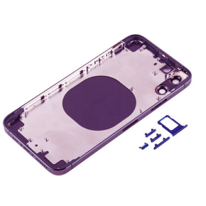 Converter Housing Assembly Rear Back Chassis Housing For iPhone X Convert to iPhone 14 Pro (Deep Purple) - Image 3