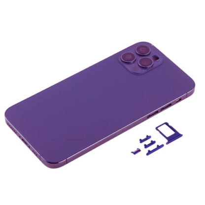 Converter Housing Assembly Rear Back Chassis Housing For iPhone X Convert to iPhone 14 Pro (Deep Purple) - Image 4