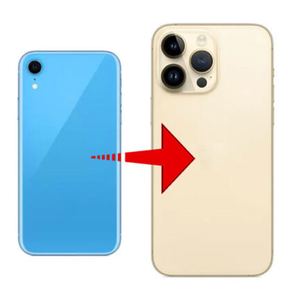 Converter Housing Assembly Rear Back Chassis Housing For iPhone XR Convert to iPhone 14 Pro (Gold)