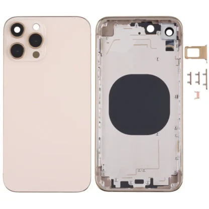 Converter Housing Assembly Rear Back Chassis Housing For iPhone XR Convert to iPhone 14 Pro (Gold) - Image 4