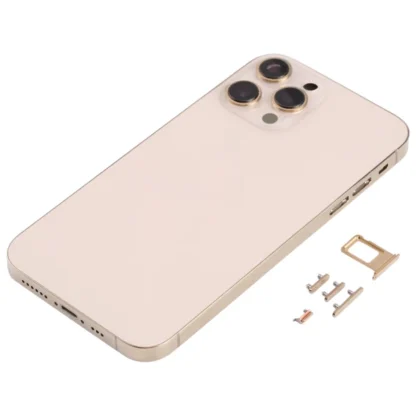 Converter Housing Assembly Rear Back Chassis Housing For iPhone XR Convert to iPhone 14 Pro (Gold) - Image 3