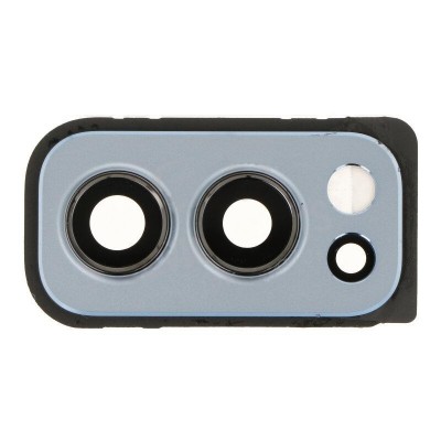 Camera Lens Glass with Frame for OnePlus Nord 2 5G Black