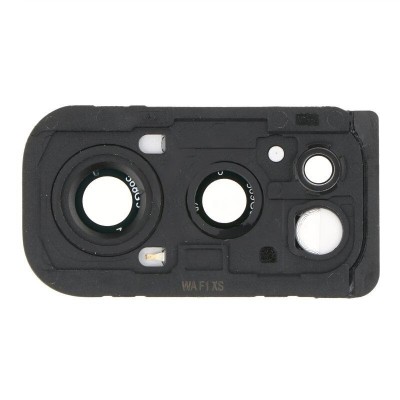 Camera Lens Glass with Frame for OnePlus Nord 2 5G Black - Image 2