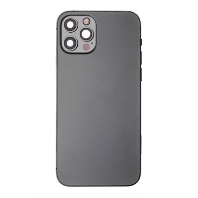 Full Body Housing for Apple iPhone 12 Pro - Black - Image 3