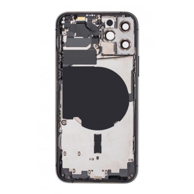 Full Body Housing for Apple iPhone 12 Pro - Black - Image 2