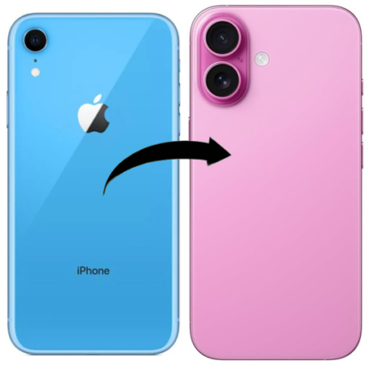 Converter Housing Assembly Rear Back Chassis Housing For Apple iPhone XR Convert to iPhone 16 Pink