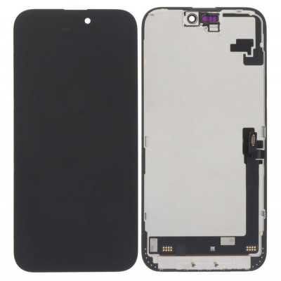LCD with Touch Screen for Apple iPhone 16 Plus - Black (display glass combo folder)