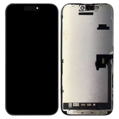 LCD with Touch Screen for Apple iPhone 16 Pro Max - Black (display glass combo folder)