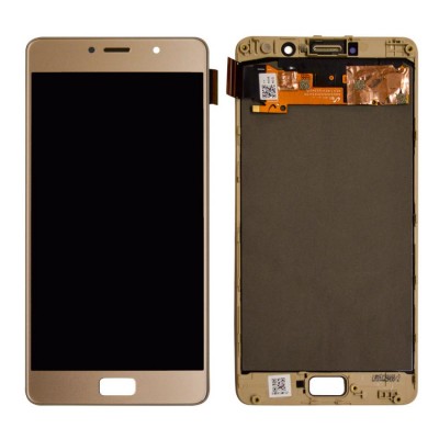 LCD with Touch Screen for Lenovo P2 - Champagne (display glass combo folder)