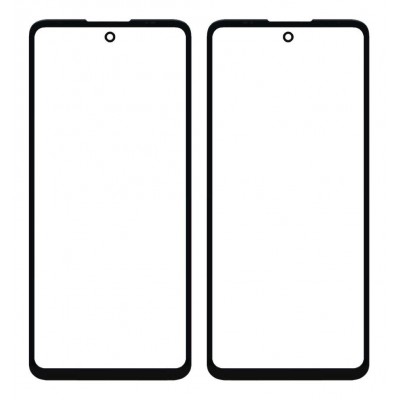 Front Glass for Motorola Moto G60 - Black