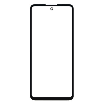 Front Glass for Motorola Moto G60 - Black - Image 3
