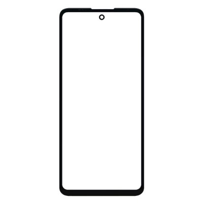 Front Glass for Motorola Moto G60 - Black - Image 2
