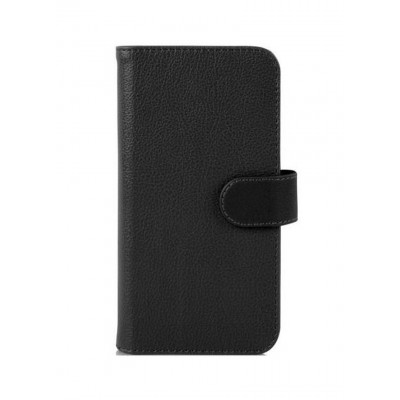 Flip Cover for Apple iPhone 6s Plus - Black Leather