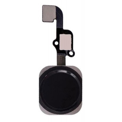 Home Button Complete for Apple iPhone 6 Plus Black - Outer Plastic with Inner Flex - Image 3