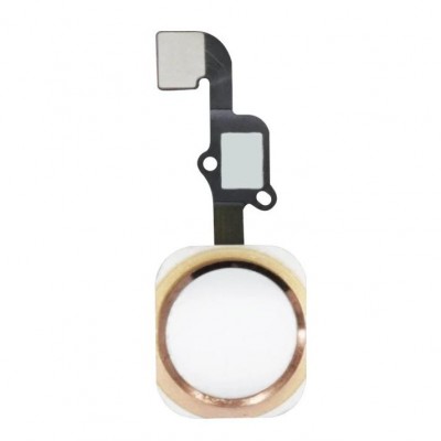 Home Button Complete for Apple iPhone 6 Plus Gold - Outer Plastic with Inner Flex - Image 2