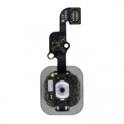 Home Button Complete for Apple iPhone 6s Black - Outer Plastic with Inner Flex - Image 2