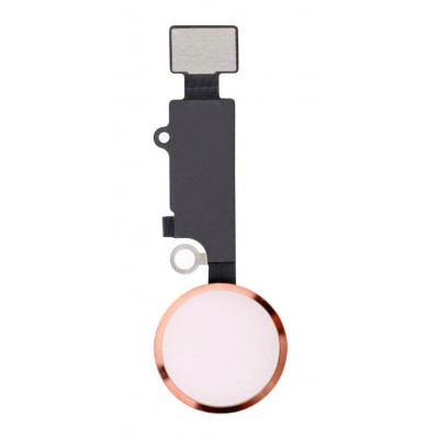 Home Button Complete for Apple iPhone 7 Plus Rose Gold - Outer Plastic with Inner Flex - Image 3