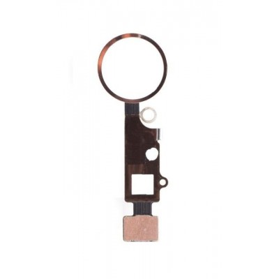 Home Button Complete for Apple iPhone 7 Rose Gold - Outer Plastic with Inner Flex - Image 2