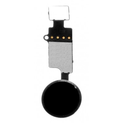 Home Button Complete for Apple iPhone 8 Black - Outer Plastic with Inner Flex - Image 3