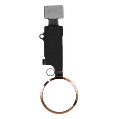 Home Button Complete for Apple iPhone 8 Gold - Outer Plastic with Inner Flex - Image 3