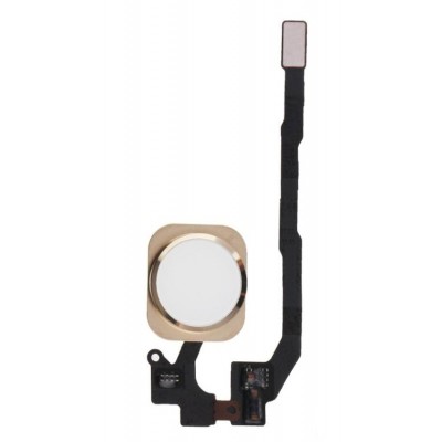 Home Button Complete for Apple iPhone SE Gold - Outer Plastic with Inner Flex - Image 3