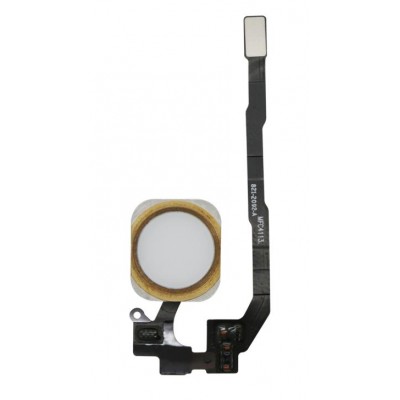 Home Button Complete for Apple iPhone 5s Gold - Outer Plastic with Inner Flex - Image 3