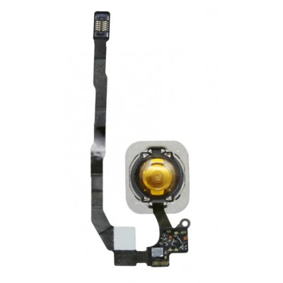 Home Button Complete for Apple iPhone 5s Gold - Outer Plastic with Inner Flex - Image 2