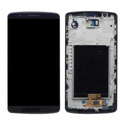 LCD with Touch Screen for LG G3 - Black (display glass combo folder)