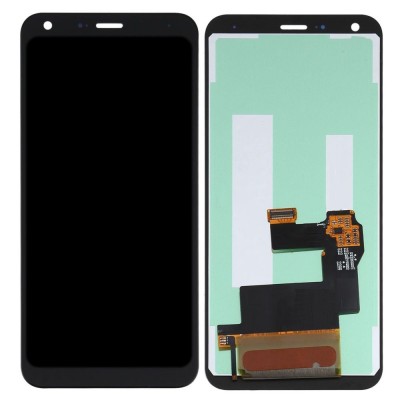 LCD with Touch Screen for LG Q7 - Black (display glass combo folder)