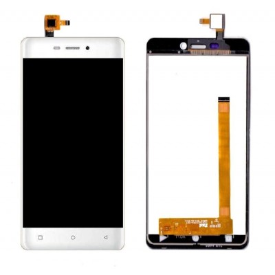 LCD with Touch Screen for Mobiistar CQ - White (display glass combo folder)