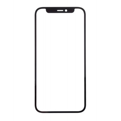 Front Glass for Apple iPhone 12 Mini - Black - Image 3