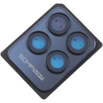 Camera Lens Glass with Frame for Realme 8i - Black