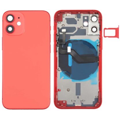 Full Body Housing for Apple iPhone 12 - Red With Spare