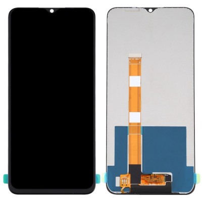 LCD with Touch Screen for Realme C11 - Black (display glass combo folder) (2020)