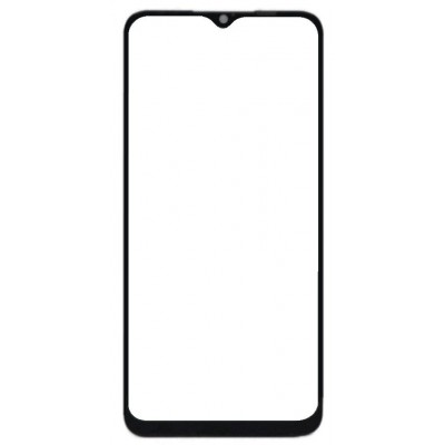 Front Glass for Realme Narzo 50A - Black - Image 3