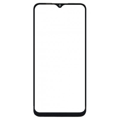 Front Glass for Realme Narzo 50A - Black - Image 2