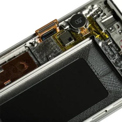 LCD with Touch Screen for Samsung Galaxy S10 - Black (display glass combo folder) With Frame OLED - Image 2