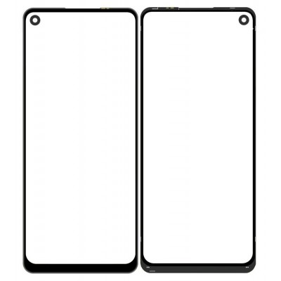 Front Glass for Realme 7 Pro - Black