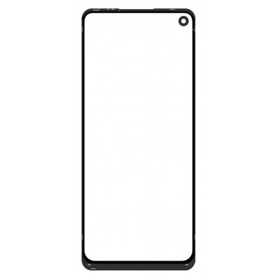 Front Glass for Realme 7 Pro - Black - Image 2
