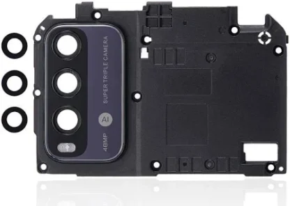 Camera Lens Glass with Frame for Xiaomi Redmi 9 Power -Black