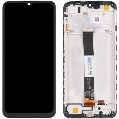 LCD with Touch Screen for Xiaomi Redmi 9A - Black (display glass combo folder) | With Frame