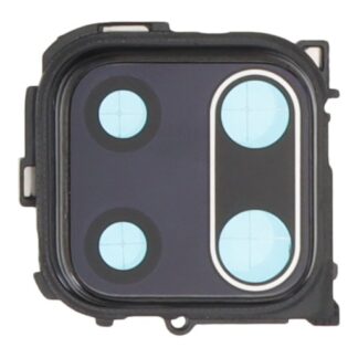 Camera Lens Glass with Frame for Xiaomi Poco M2 Pro -Black