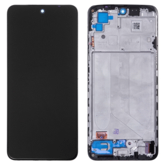 LCD with Touch Screen for Xiaomi Redmi Note 10 - Black (display glass combo folder) 4G With Frame 100% Original