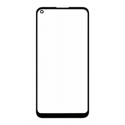 Front Glass for Xiaomi Redmi Note 9 - Black - Image 3